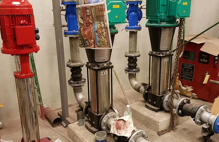  งานติดตั้ง Boosterpump  Firepump  Transferpump  โครงการ Ideo จตุจักร
