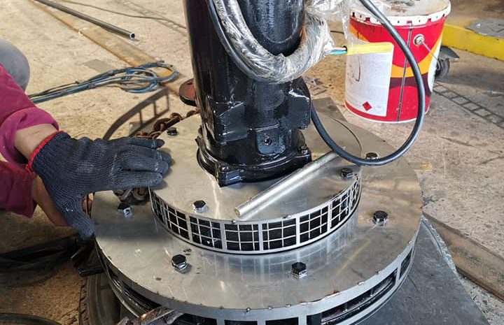  งานออกแบบและสั่งเลเซอร์คัท เพื่อหุ้มปั๊ม Aerator Pump