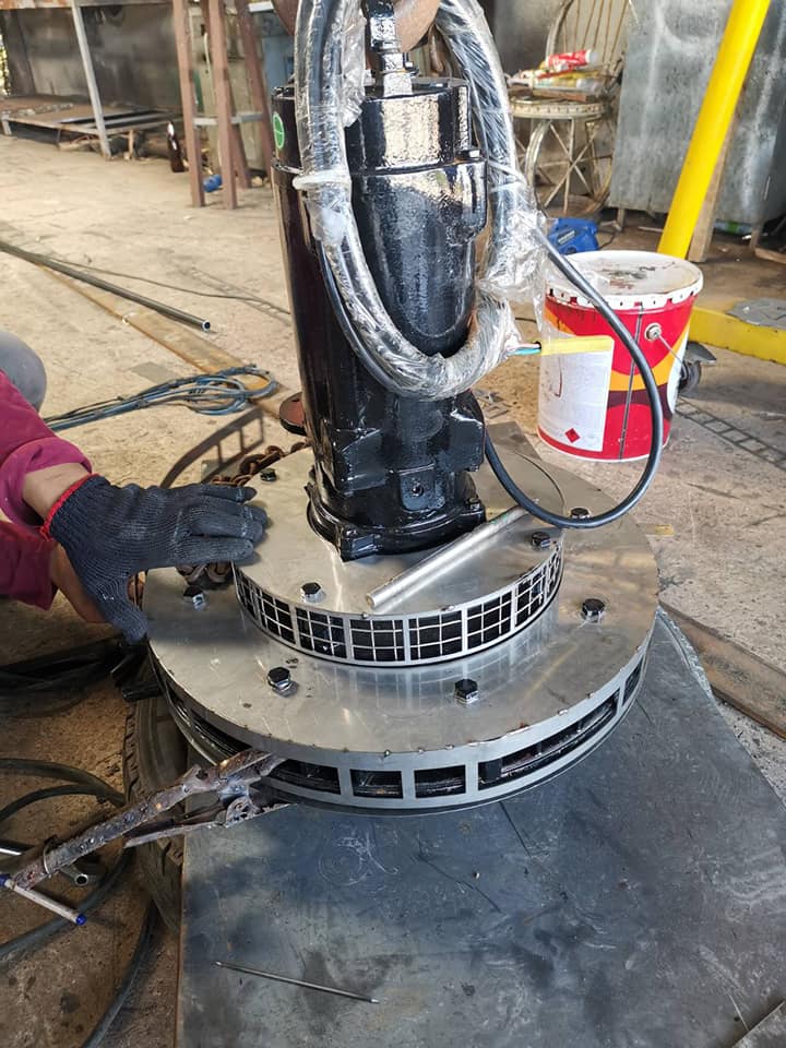 งานออกแบบและสั่งเลเซอร์คัท เพื่อหุ้มปั๊ม Aerator Pump
